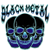 Neon Skull Trio Blue