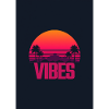 Retro Sunset Vibes 80s Style