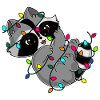 Snuggles der Waschbär und die Lichterkette