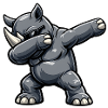 Dabbing Rhino