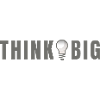Think big - Light bulb motif & lettering
