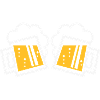 2 Bayrische Bierkrüge Prosten (Bier / NEG 2C)