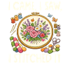 Funny needlepoint craft hobby