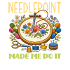 Funny needlepoint craft hobby