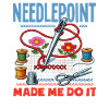 Funny needlepoint craft hobby
