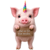 Regenbogen-Einhornschwein