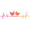 Hen Sunset Heartbeat Hens