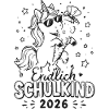 Einhorn Schulkind 2026 Edition