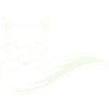 Fuchs Silhouette mit Schweif