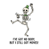 Dancing Skeleton with Green Hat