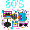 Retro Neon 80s Arcade