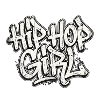 Hip Hop Girl Handschrift Graffiti