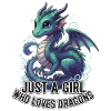 Mädchen liebt Drachen