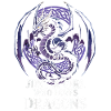 Mädchen liebt Drachen Grafik