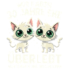 Katzen Duo: 30 Jahre Ehe
