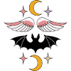 Bat and Angel Wings