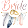 Bride Goldringe Federn JGA Junggesellenabschied
