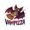 Vampizza Funny Bat Vampire Pizza Motif