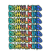 Schulkind Graffiti Farbverlauf