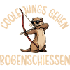 Bogensport Coole Jungs gehen Bogenschiessen