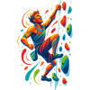 Bouldering Motivation: Climber Art Design