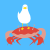 Crabb-n-Gull blau