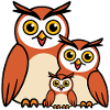 Owl Family Cartoon