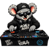 Süßer Koala als DJ