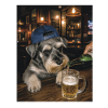 Durstiger Schnauzer, Bierliebhaber, Hundehumor