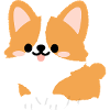 Corgi-Welpe Süßes Cartoon-Tee