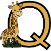Giraffen-Logo mit QBuchstabe