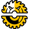 Circular Saw Mascot Logo