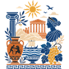 Ancient Sun Temple Collage