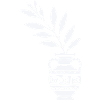 Antique Vase with Leaf Branches