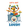 Drumming Dog sur scène