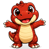 Friendly Red Dino