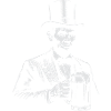 Abraham Lincoln drinking beer