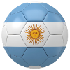 ARGENTINA''S FLAG ON A FOOTBALL