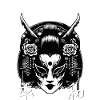 Geisha Maske Gothic