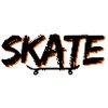 Skate Bold Graffiti Design