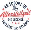 Altersteilzeit Retro Liegestuhl Frührente