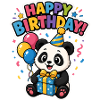 Happy Birthday panda