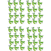 Green pea pod pattern