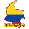 Colombian Flag Colombia Land Map