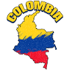 Map Of Colombian Flag Colombia