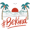 BeKind Sunset Palm Tee