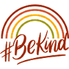 BeKind Rainbow Script Tee