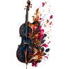 Barocke Blumengeige