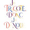 Chromatic knitting in ornamented letters