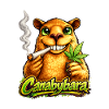 Canabybara - Capybara with cannabis leaf